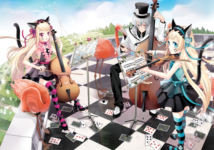 hortense, violette, and hiver laurant (sound horizon and 1 more) drawn by cocoon_(loveririn)