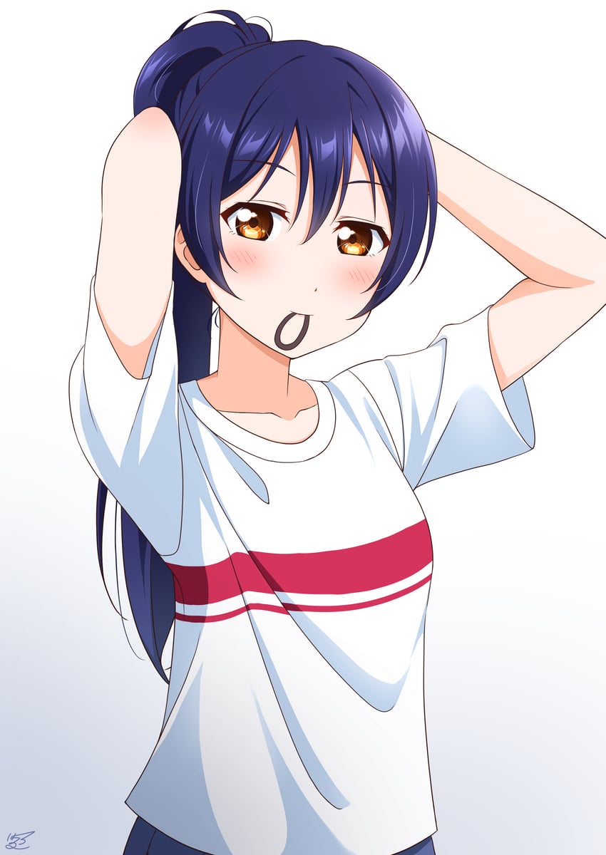 sonoda umi (love live! and 1 more) drawn by haruharo_(haruharo_7315)