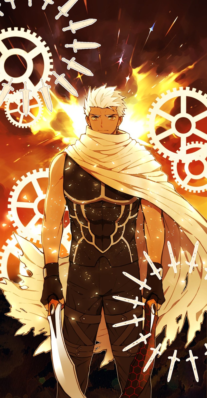 archer (fate and 2 more) drawn by mog_pero