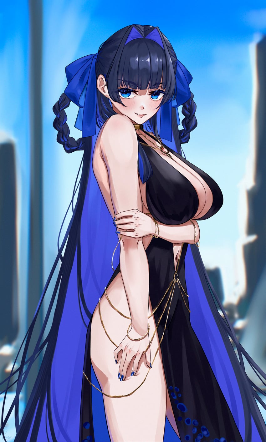 ouro kronii, bb, and bb dubai (fate and 3 more) drawn by eipanguino