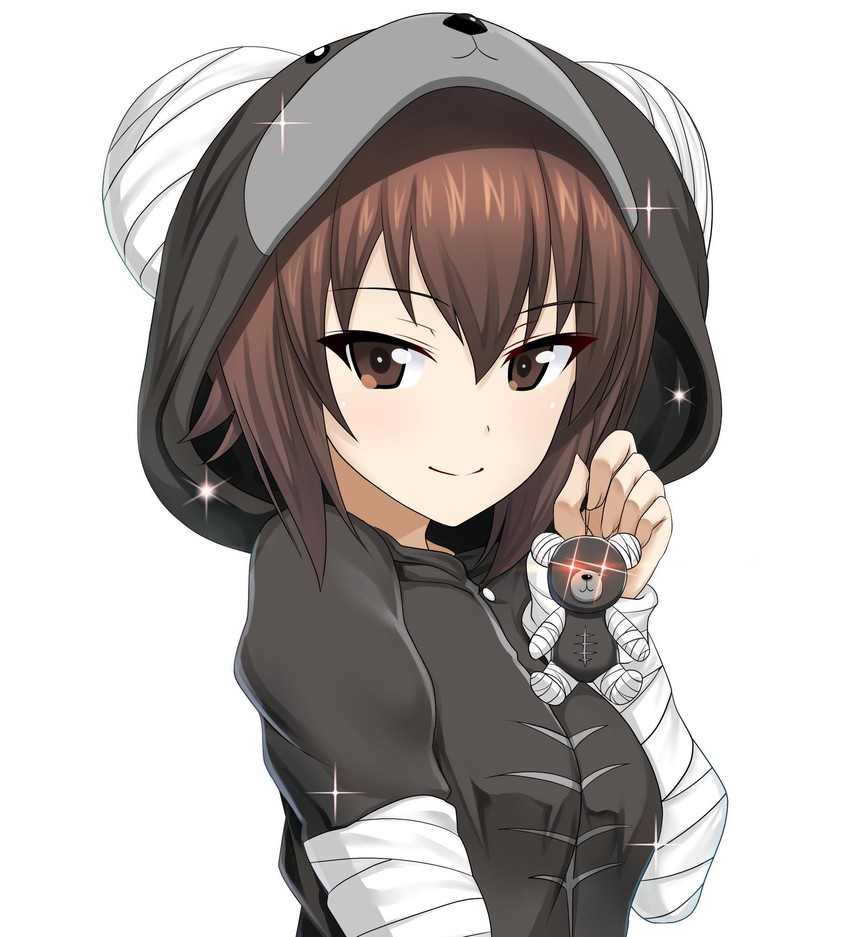 nishizumi maho and boko (girls und panzer) drawn by shiina_excel