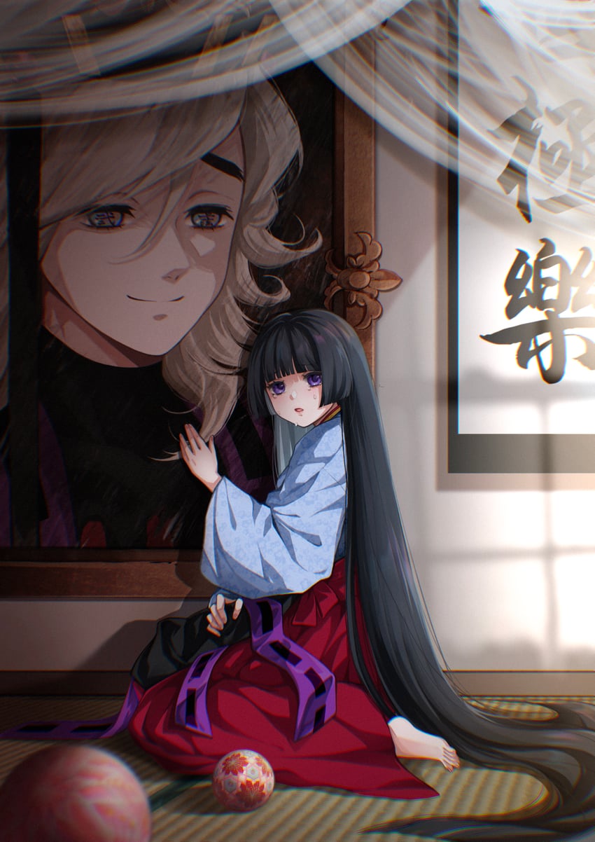 douma and yui (original and 1 more) drawn by kio_(kioyaaa1226)