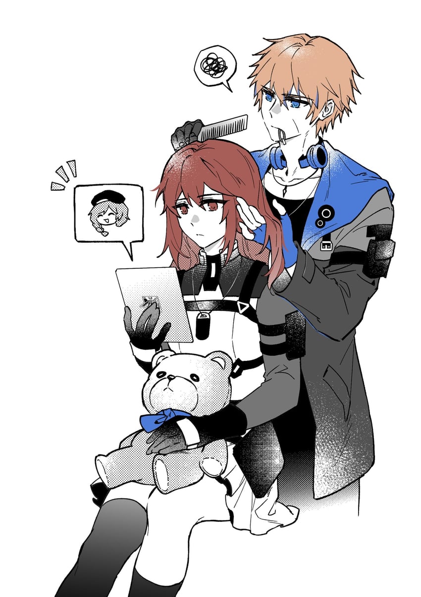 lee, commandant, lee: entropy, and celica (punishing: gray raven) drawn by turanjingmo