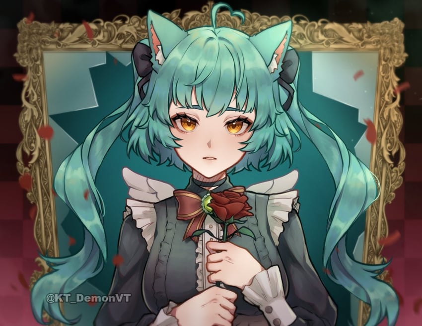 girl dm (indie virtual youtuber and 1 more) drawn by kalteglia