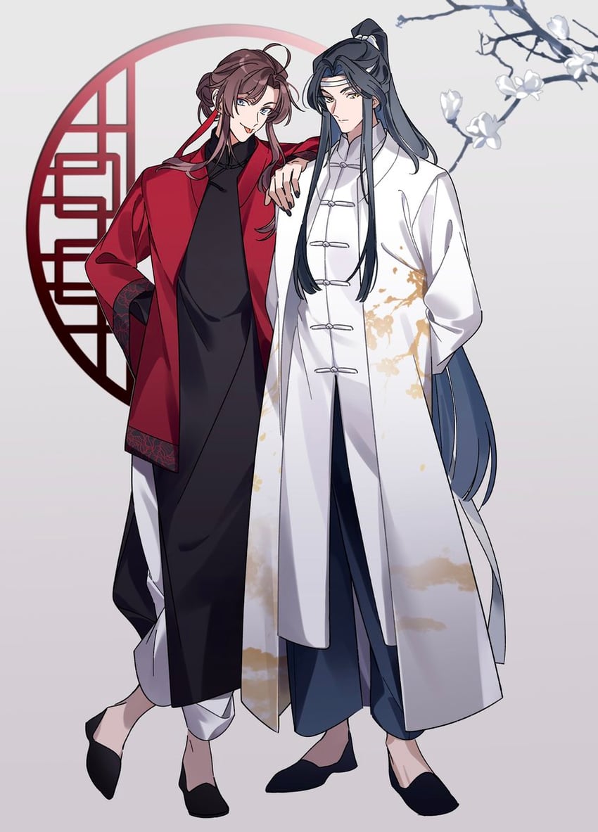 wei wuxian and lan wangji (modao zushi) drawn by 8tkkcsghb1zmqez