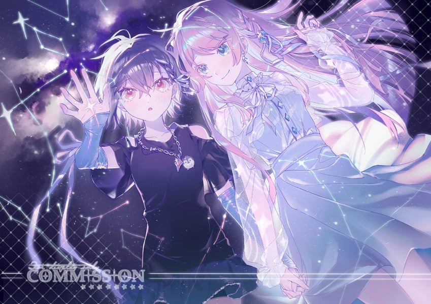 chihaya anon and takamatsu tomori (bang dream! and 1 more) drawn by simoco