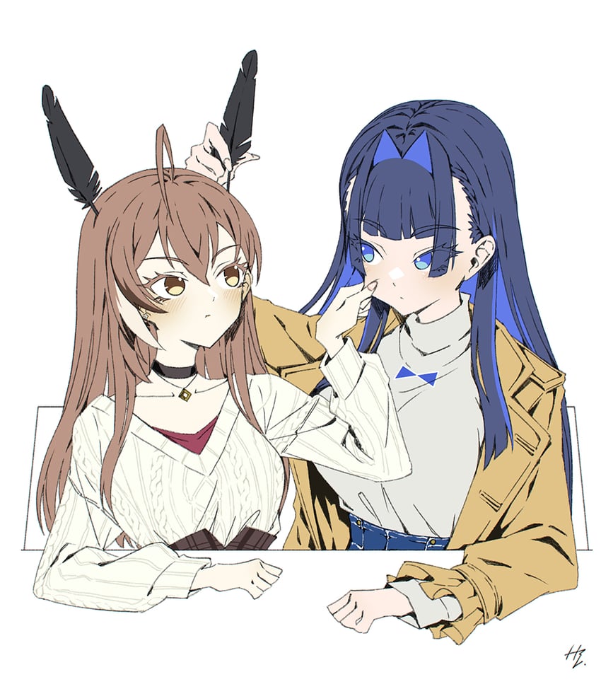 ouro kronii and nanashi mumei (hololive and 1 more) drawn by taka_t