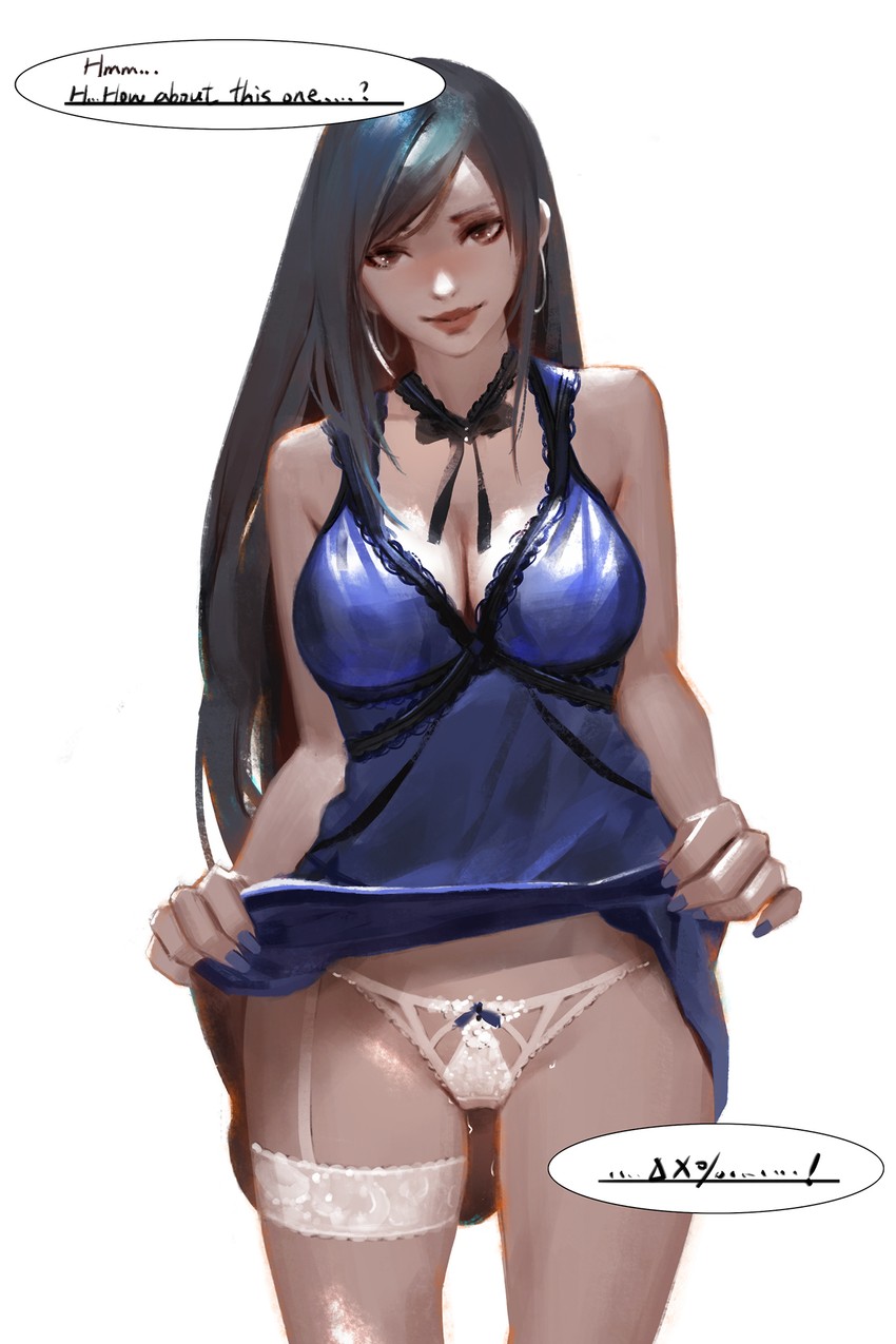 tifa lockhart (final fantasy and 2 more) drawn by hu_dako