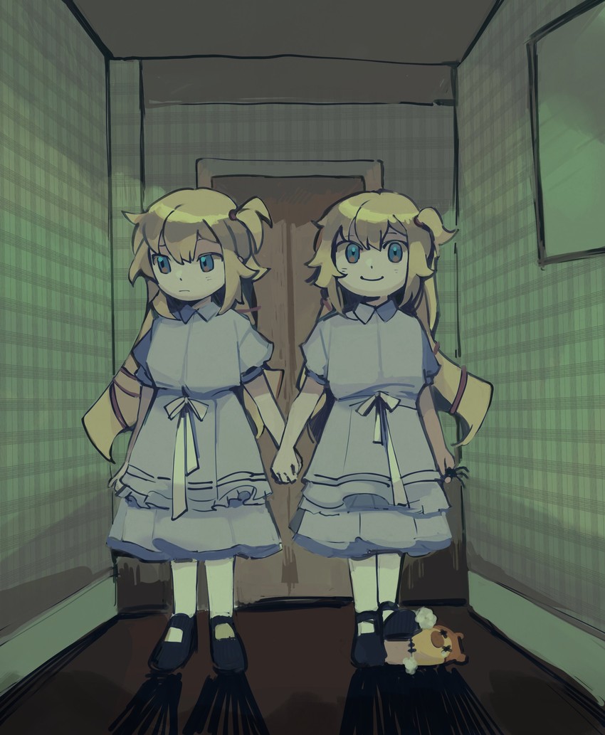 akai haato, haaton, and grady sisters (hololive and 1 more) drawn by popotocurry