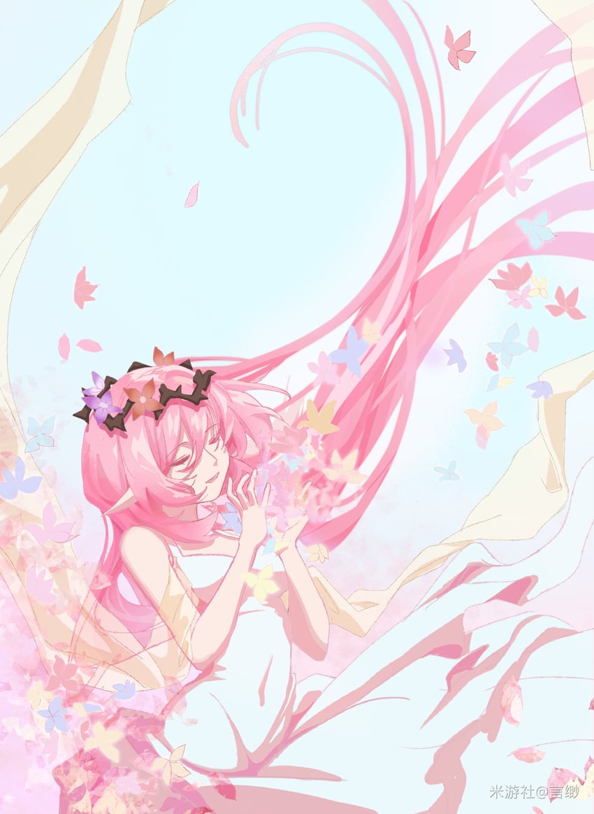 elysia (honkai and 1 more) drawn by yan_miao