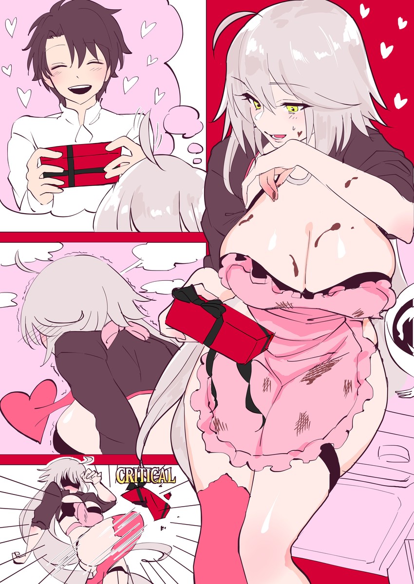 fujimaru ritsuka and jeanne d'arc alter (fate and 1 more) drawn by poriuretan