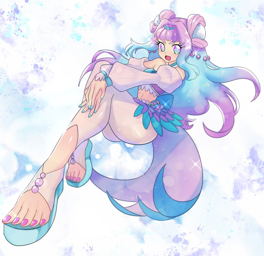 laura la mer and cure la mer (precure and 1 more) drawn by psyche_oreca
