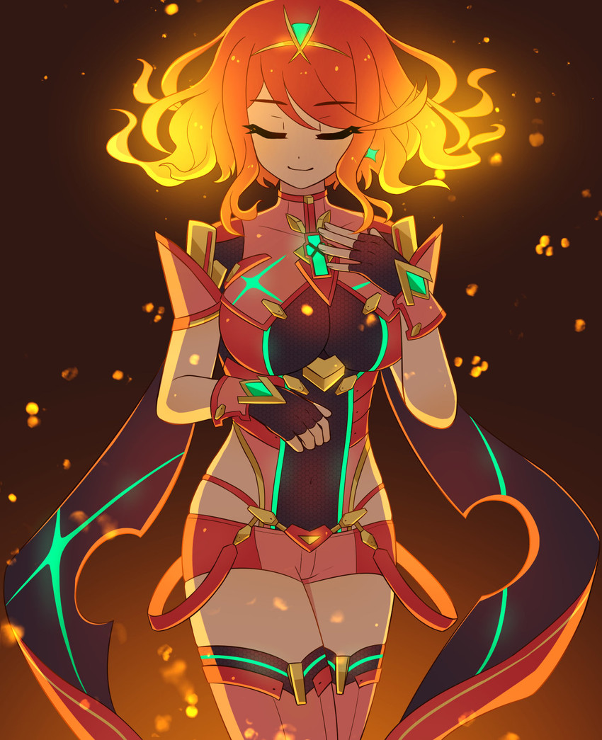 pyra (xenoblade chronicles and 1 more) drawn by enni