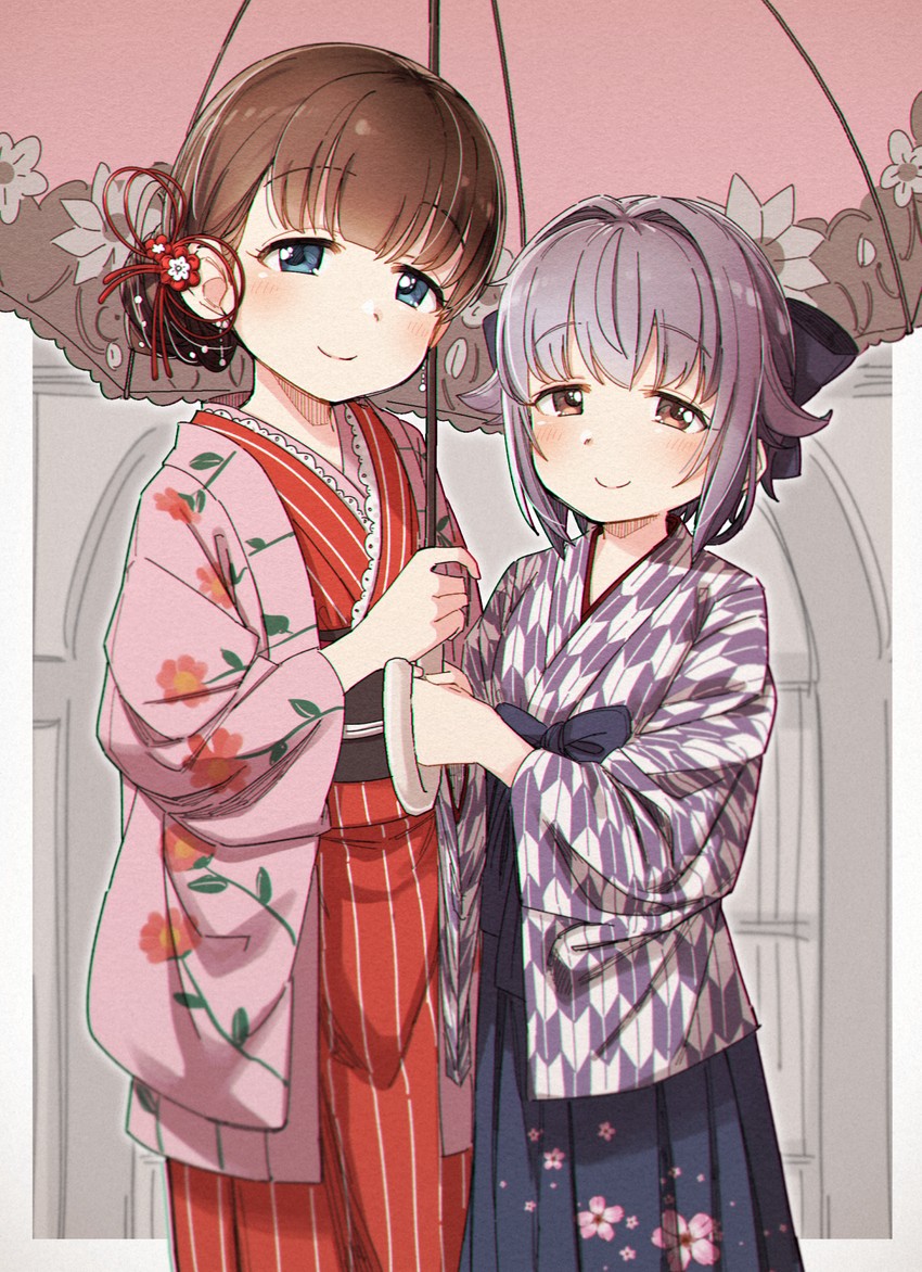 koshimizu sachiko and sakuma mayu (idolmaster and 1 more) drawn by yukie_(kusaka_shi)