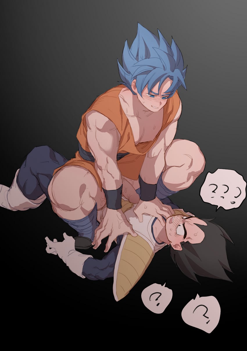 son goku and vegeta (dragon ball and 2 more) drawn by fuka_(kirrier)