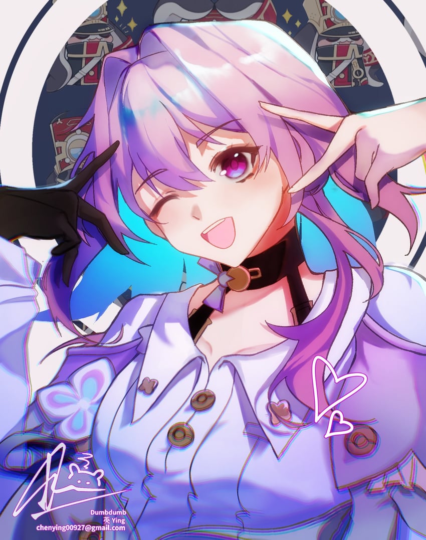 march 7th and pom-pom (honkai and 1 more) drawn by avrageorangecat