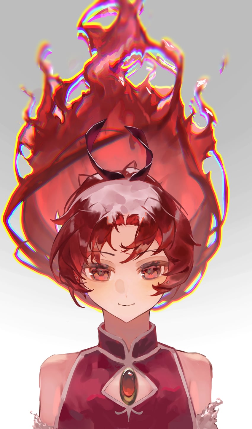 sakura kyoko (mahou shoujo madoka magica) drawn by baicha_nuwang