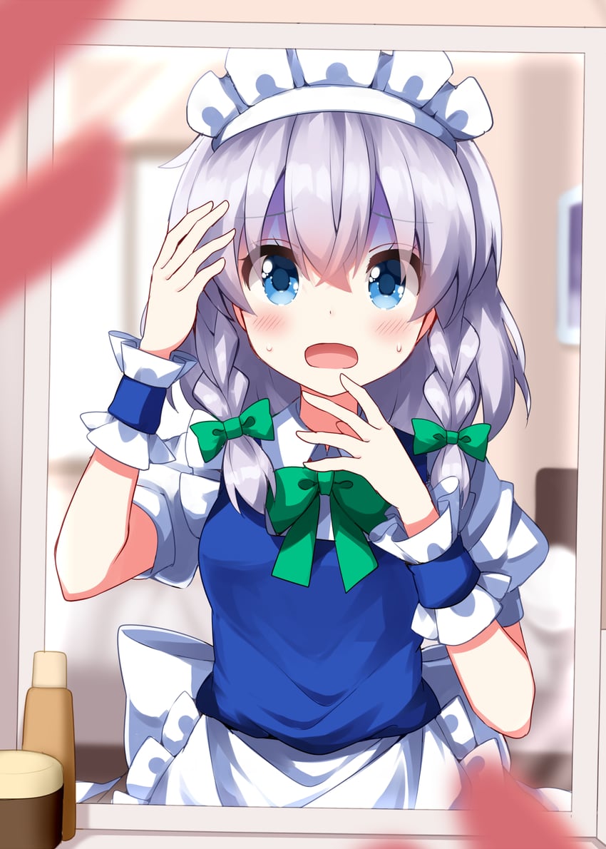 izayoi sakuya (touhou) drawn by ruu_(tksymkw)