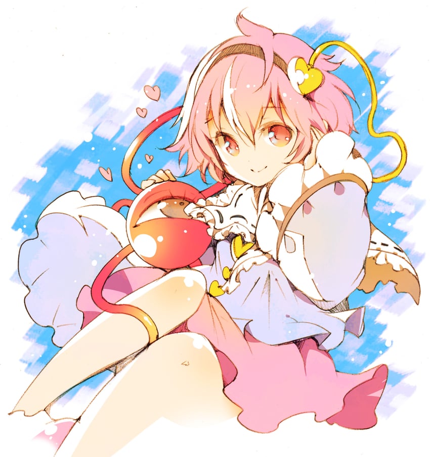komeiji satori (touhou) drawn by ichizen_(o_tori)