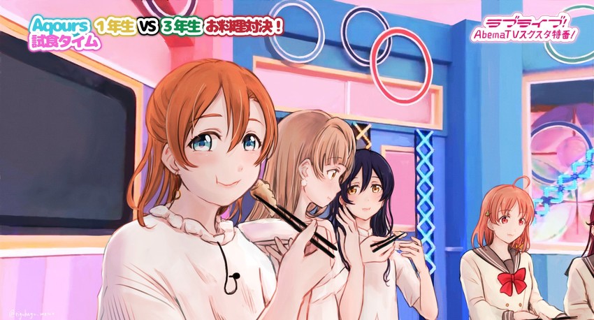 sonoda umi, minami kotori, kosaka honoka, takami chika, inami anju, and 3 more (love live! and 4 more) drawn by suito