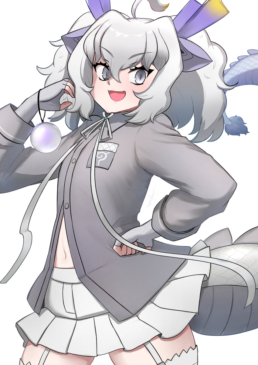 white dragon (kemono friends and 1 more) drawn by john_(a2556349)
