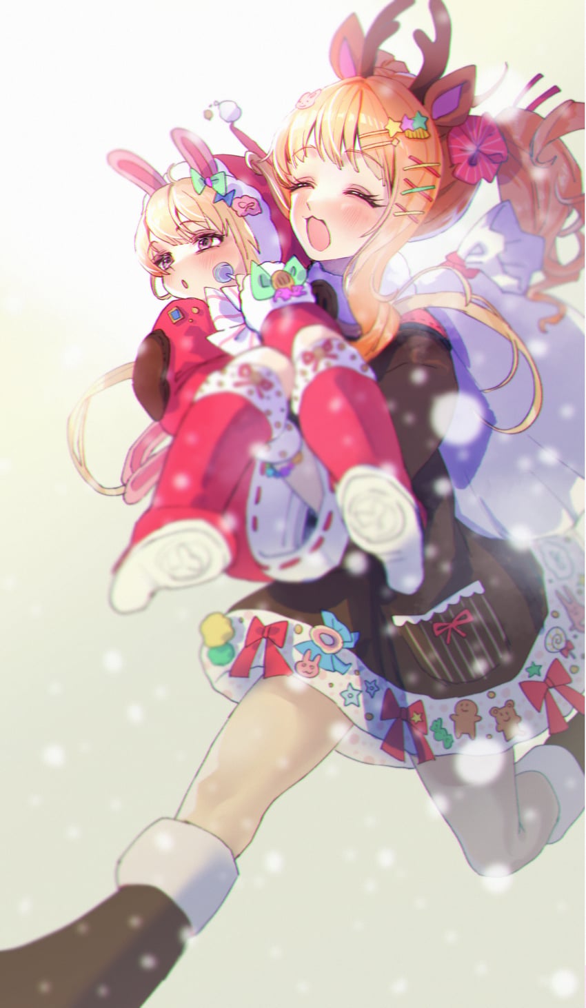 futaba anzu and moroboshi kirari (idolmaster and 1 more) drawn by fujima_(k114)