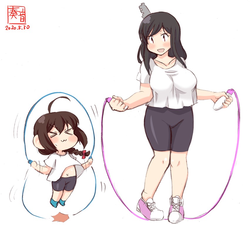 shigure and yamashiro (kantai collection) drawn by kanon_(kurogane_knights)