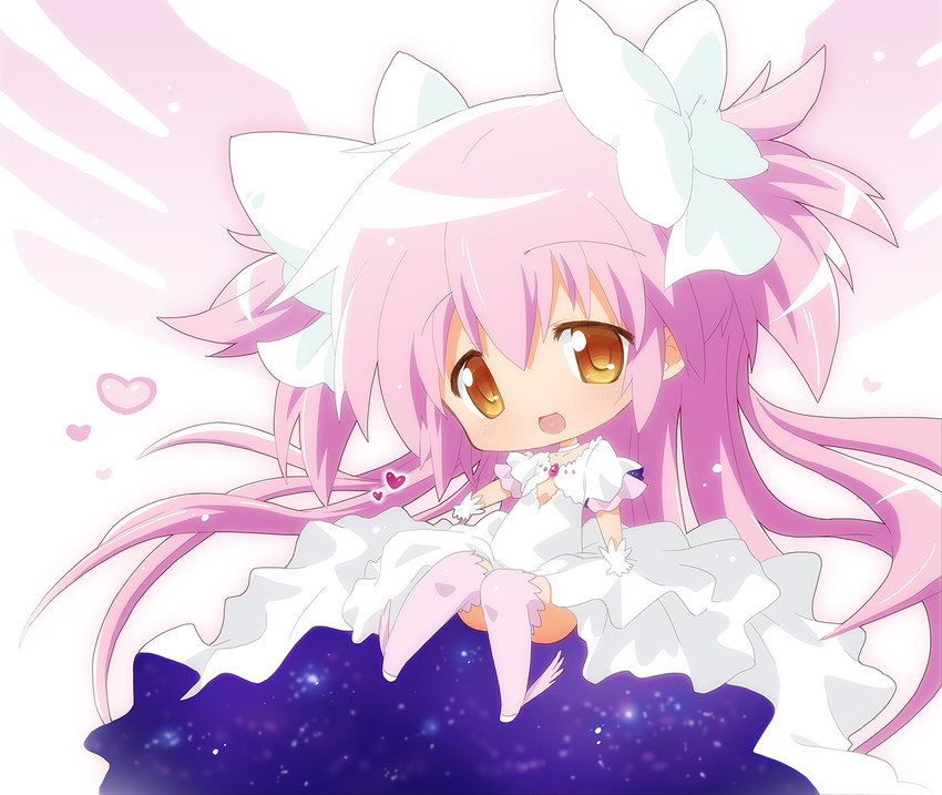 kaname madoka and ultimate madoka (mahou shoujo madoka magica) drawn by hahifuhe