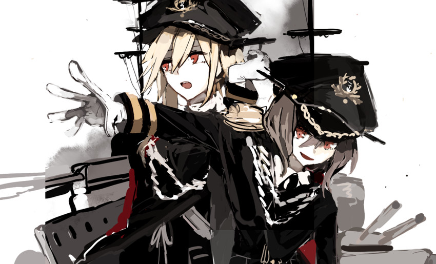 hms thunderer and hms conqueror (original and 1 more) drawn by tiduyuan