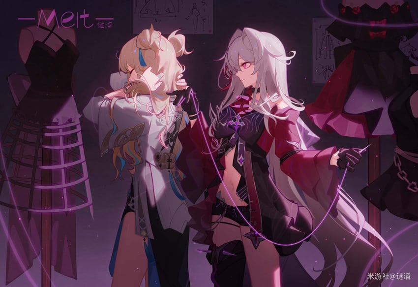 thelema nutriscu and songque (honkai and 1 more) drawn by meirong