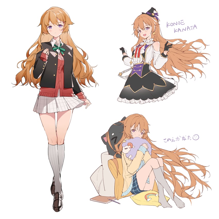 konoe kanata (love live! and 2 more) drawn by gao_hai_takami