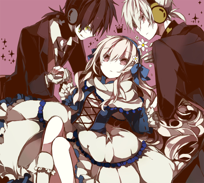 kozakura marry, konoha, and dark konoha (kagerou project) drawn by cyawa