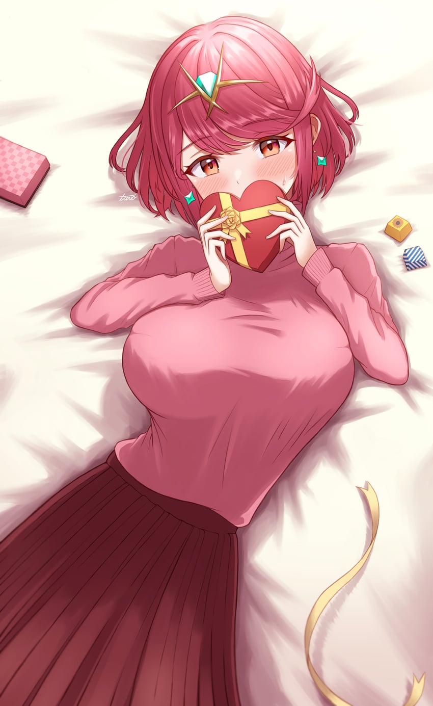 pyra (xenoblade chronicles and 1 more) drawn by taro_(peach_taro51)