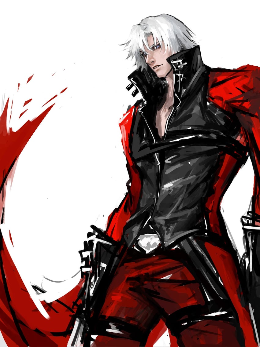 dante (devil may cry and 1 more) drawn by canghai