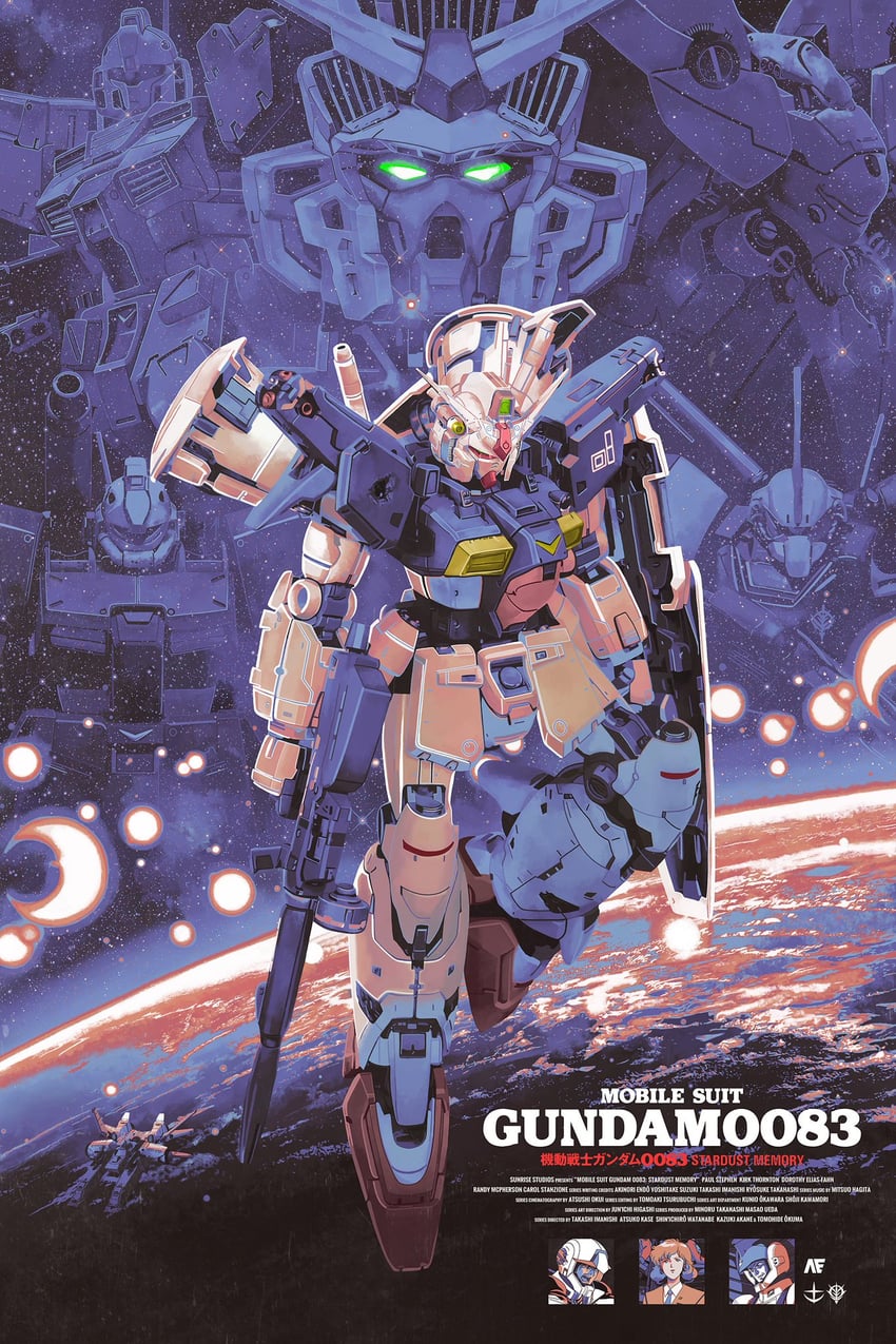 gundam gp-02 physalis, gerbera tetra, kou uraki, anavel gato, gundam gp-01 full vernian zephyranthes, and 5 more (gundam and 1 more) drawn by dakota_randall