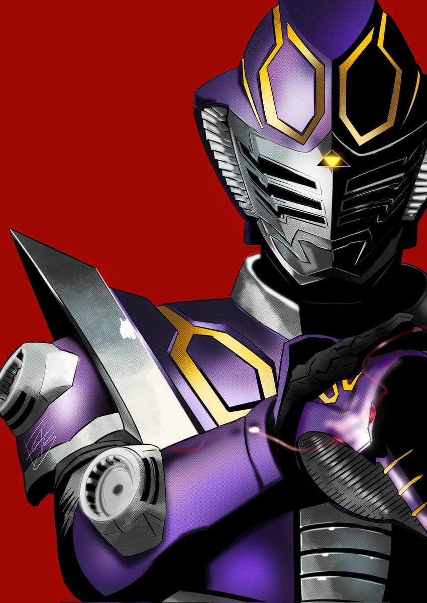 kamen rider ouja (kamen rider and 1 more) drawn by kouta_decade