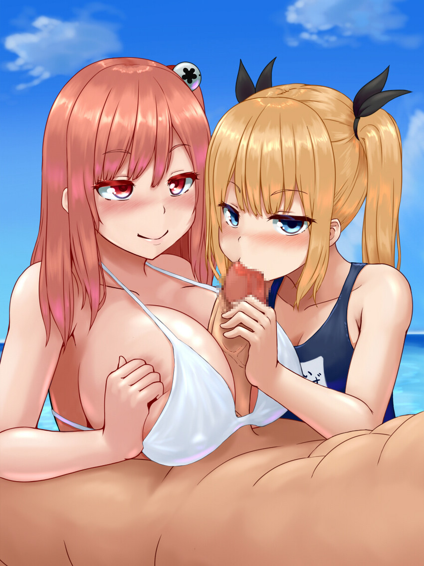 marie rose and honoka (dead or alive) drawn by raseruta