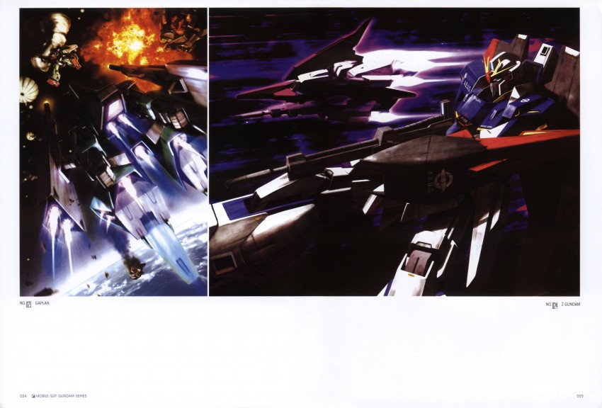 zeta gundam, nemo, and gaplant (gundam and 1 more) drawn by morishita_naochika