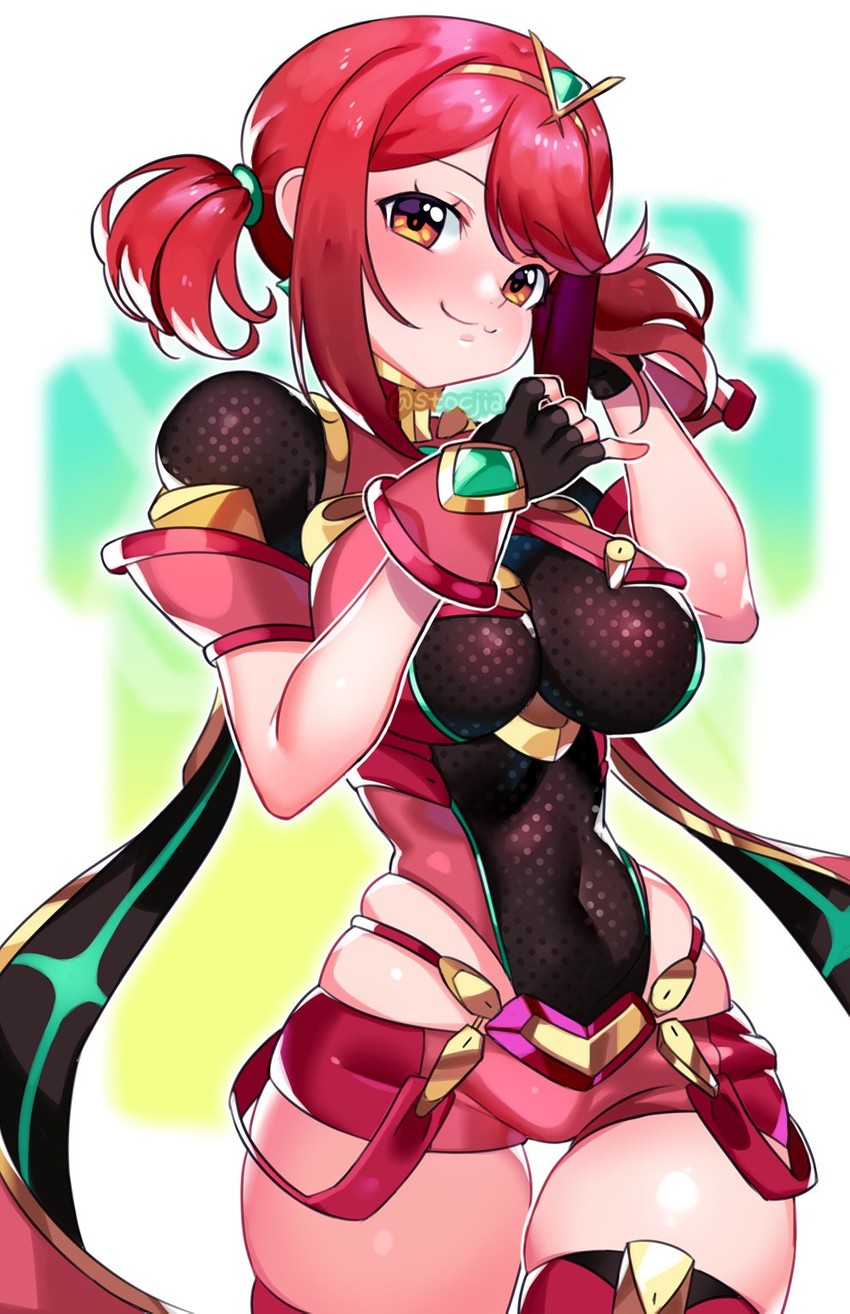 pyra (xenoblade chronicles and 1 more) drawn by yagi_(kyuhyun)