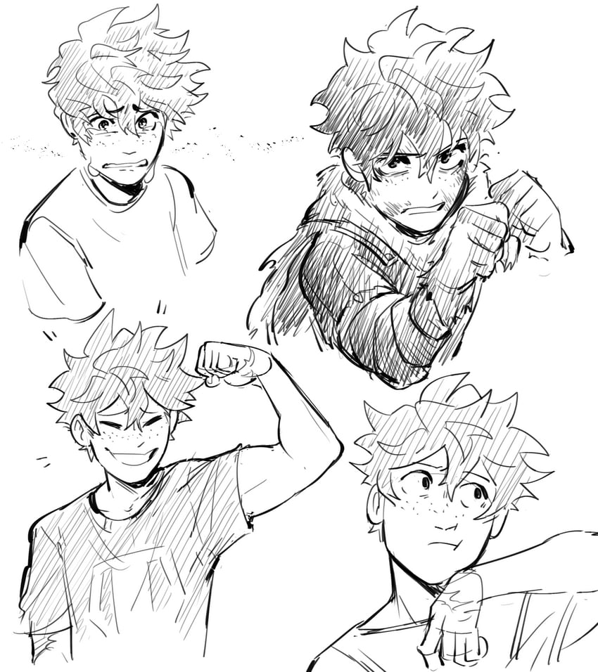 midoriya izuku (boku no hero academia) drawn by habkart