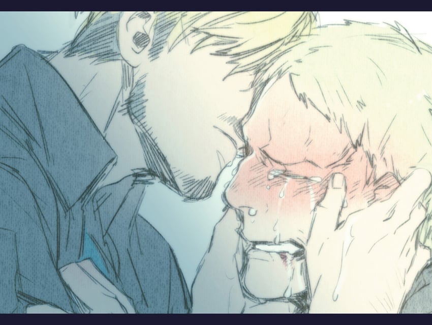 reiner braun and mike zakarius (shingeki no kyojin) drawn by kyosuke