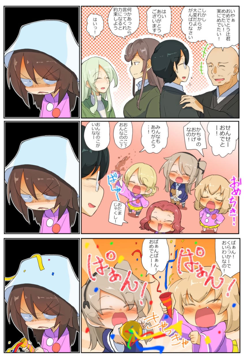 darjeeling, shimada arisu, katyusha, boko, mika, and 5 more (girls und panzer) drawn by jinguu_(4839ms)