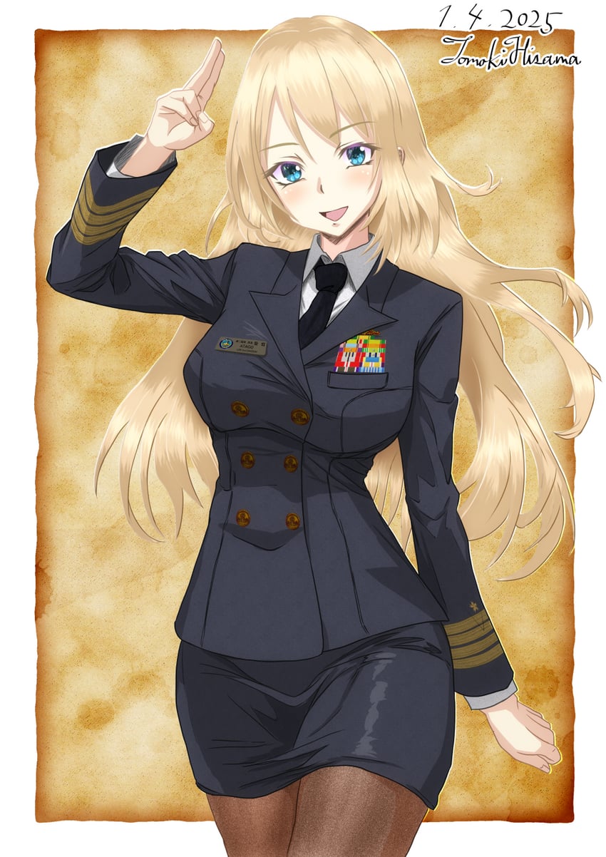 atago (kantai collection) drawn by hisamatomoki