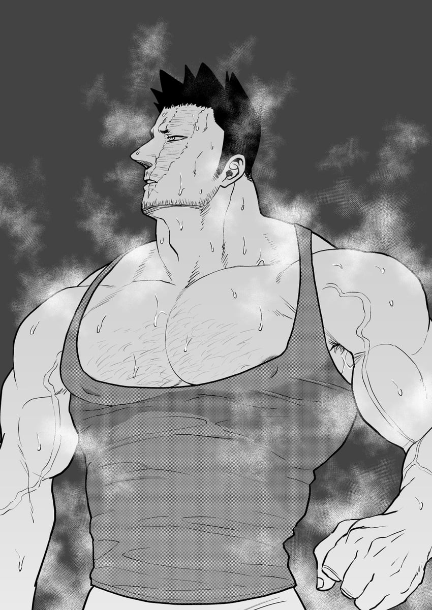 endeavor (boku no hero academia) drawn by p_(pppppppppq)