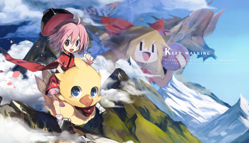 hakurei reimu, kirisame marisa, ibuki suika, sukuna shinmyoumaru, flygon, and 1 more (touhou and 3 more) drawn by kokaki_mumose
