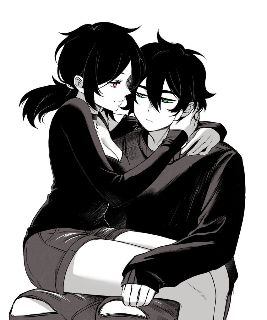 ashley graves and andrew graves (the coffin of andy and leyley) drawn by renico