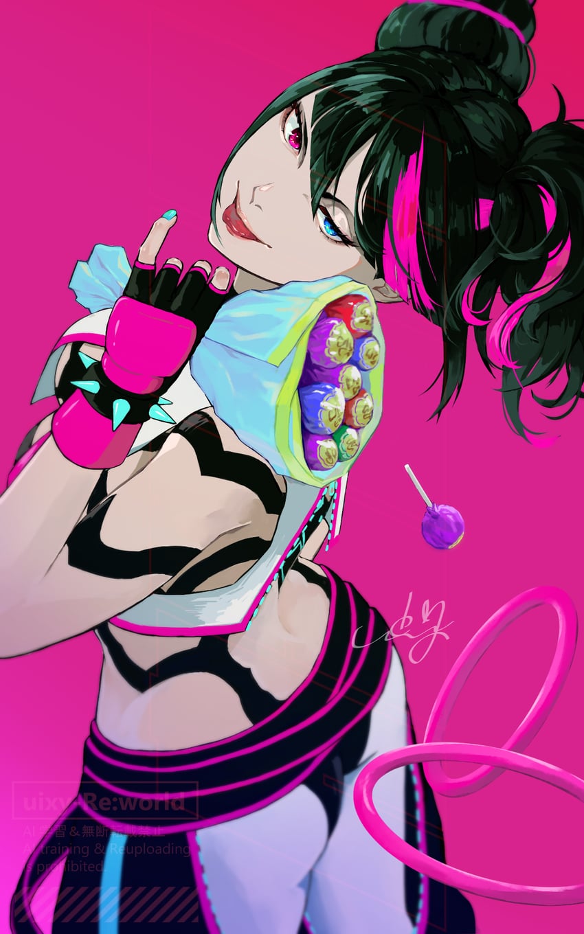 han juri (street fighter and 1 more) drawn by uixy
