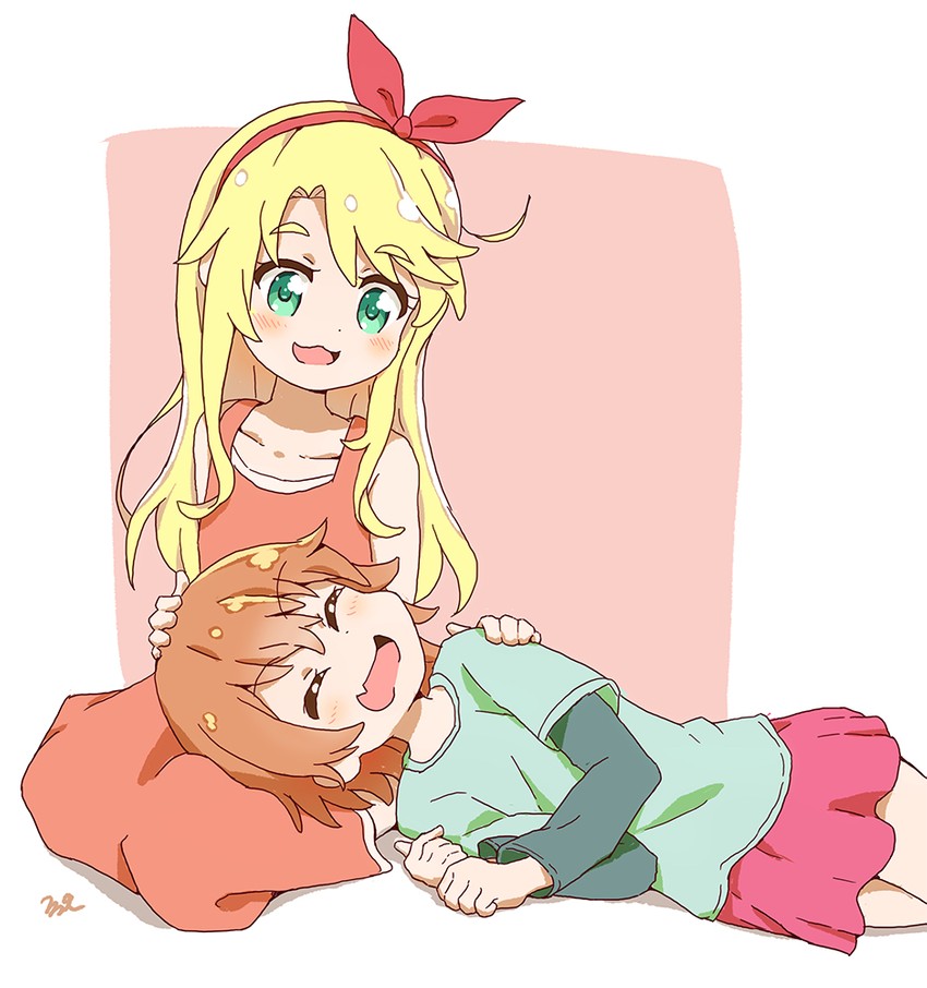 himesaka noa and hoshino hinata (watashi ni tenshi ga maiorita!) drawn by aayh