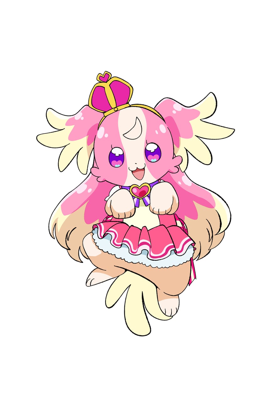 inukai komugi and cure wonderful (precure and 1 more) drawn by @est@