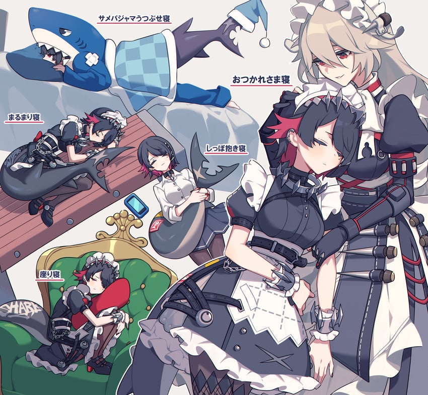 ellen joe and alexandrina sebastiane (zenless zone zero) drawn by miri_(cherryjelly)
